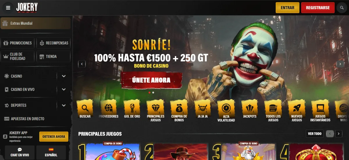 Jokery homepage mejores casinos online
