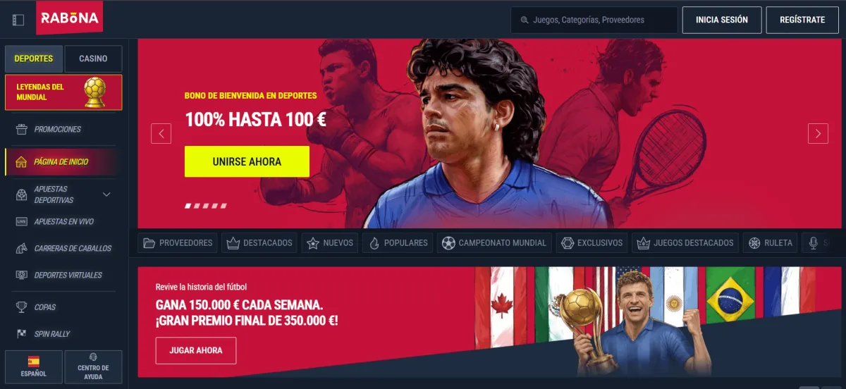 Rabona homepage casino online nuevo